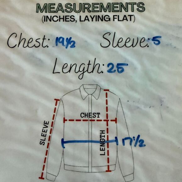 Shein Women's Denim dark wash top with batwing sleeves, size Large - Picture 8 of 8